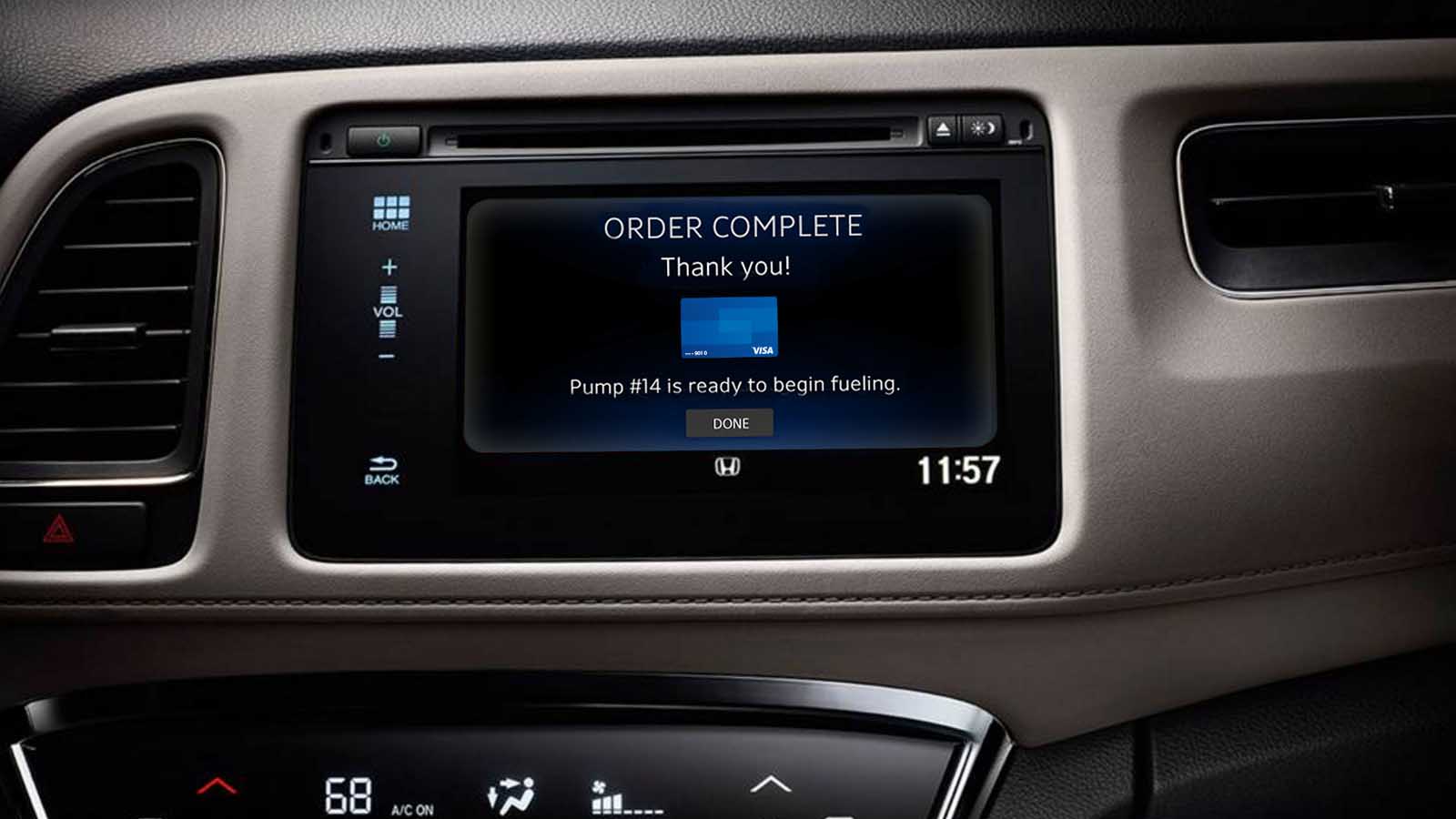écran de voiture connectée